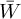 upper W overbar