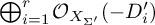 backslash leftoplus Underscript i equals 1 Overscript r Endscripts backslash operatorname script upper O Subscript upper X Sub Subscript upper Sigma prime Baseline left parenthesis minus upper D prime Subscript i right parenthesis