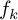 f Subscript k
