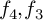 f 4 comma f 3