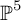 backslash operatorname double struck upper P Superscript 5