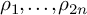 rho 1 comma midline horizontal ellipsis comma rho Subscript 2 n Baseline