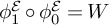 phi 1 Superscript backslash operatorname script upper E Baseline ring phi 0 Superscript backslash operatorname script upper E Baseline equals upper W