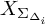 upper X Subscript upper Sigma Sub Subscript upper Delta Sub Sub Subscript i