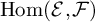backslash operatorname hom left parenthesis backslash operatorname script upper E comma script upper F right parenthesis