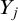 upper Y Subscript j