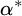 alpha Superscript asterisk