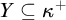 upper Y subset of or equal to kappa Superscript plus
