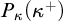 upper P Subscript kappa Baseline left parenthesis kappa Superscript plus Baseline right parenthesis