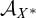 script upper A Subscript upper X Sub Superscript asterisk