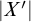 StartAbsoluteValue upper X Superscript prime Baseline EndAbsoluteValue