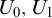 upper U 0 comma upper U 1