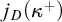 j Subscript upper D Baseline left parenthesis kappa Superscript plus Baseline right parenthesis