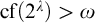 cf left parenthesis 2 Superscript lamda Baseline right parenthesis greater than omega