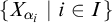 StartSet upper X Subscript alpha Sub Subscript i Subscript Baseline vertical bar i element of upper I EndSet