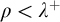 rho less than lamda Superscript plus