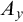 upper A Subscript y