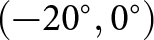 left parenthesis minus 20 ring comma 0 ring right parenthesis