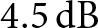 4.5 dB