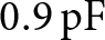 0.9 pF