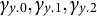 gamma Subscript y Baseline .0 Baseline comma gamma Subscript y Baseline .1 Baseline comma gamma Subscript y Baseline .2 Baseline