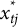 x Subscript t j Superscript asterisk
