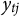 y Subscript t j