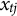x Subscript t j