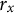 r Subscript x