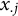 x Subscript period j
