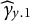 ModifyingAbove gamma With caret Subscript y Baseline .1