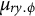 mu Subscript r y period phi
