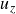 u Subscript z
