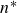n Superscript asterisk