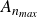 upper A Subscript n Sub Subscript m a x