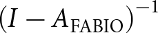 left parenthesis upper I minus AFABIO right parenthesis minus 1