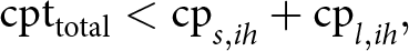 cpttotal less than cps comma ih plus cpl comma ih comma