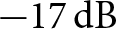 minus 17 dB