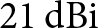 21 dBi