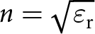 n equals epsilon r