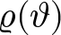 rho left parenthesis theta right parenthesis