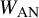 upper W Subscript AN