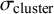 sigma Subscript cluster