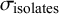 sigma Subscript isolates