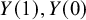upper Y left parenthesis 1 right parenthesis comma upper Y left parenthesis 0 right parenthesis