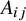 upper A Subscript i j