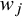 w Subscript j