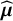ModifyingAbove bold italic mu With caret