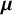 bold italic mu