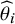 ModifyingAbove theta With caret Subscript i